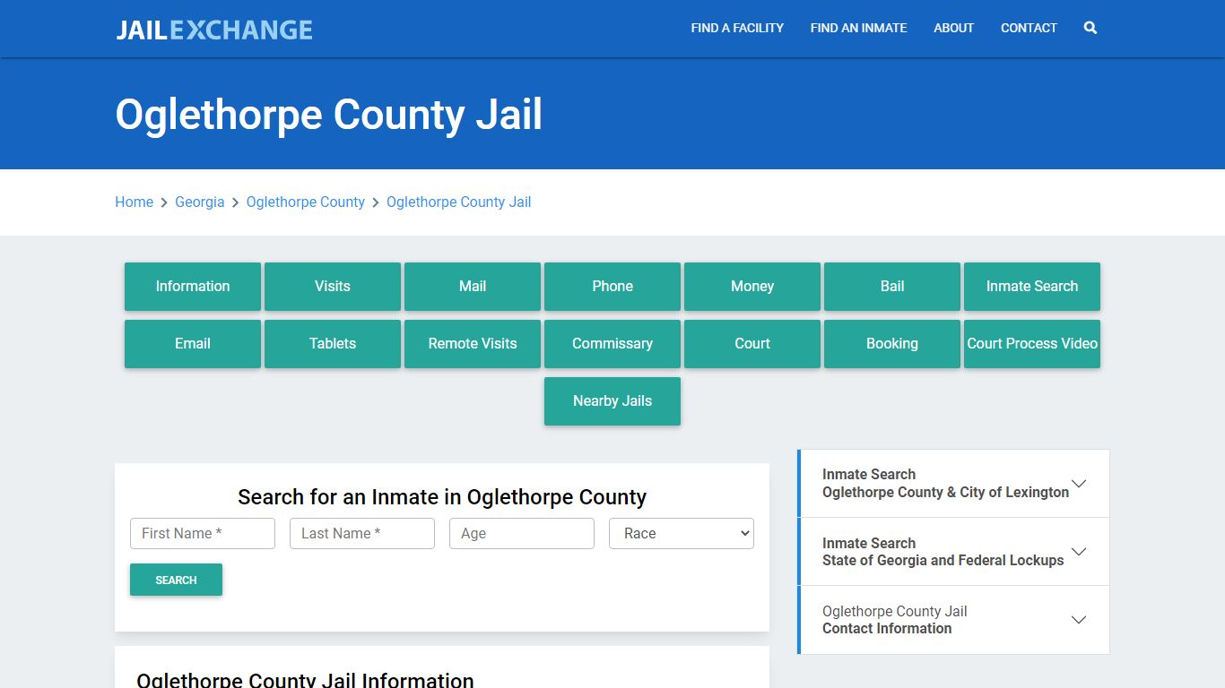 Oglethorpe County Jail Roster Lookup, GA, Inmate Search