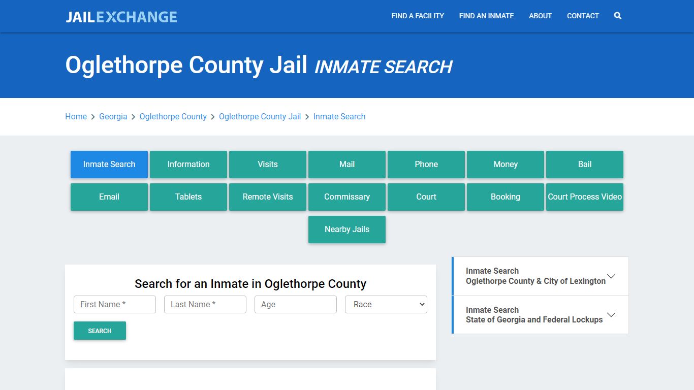 Oglethorpe County Jail, GA Inmate Search: Roster & Mugshots